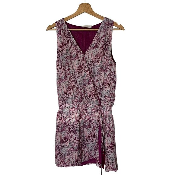 Ramy Brook  Silk Womens Sleeveless Dress In Purple Abstract Print Size Medium Bo - Picture 1 of 10